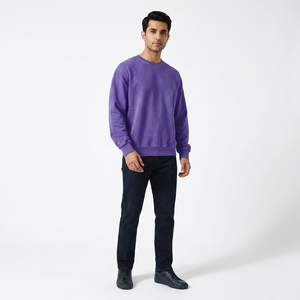 Sudadera Ecológica para Hombre de Poliéster/Algodón, con Logotipo Personalizado Bordado, Cuello Redondo, Manga Larga, Transpirable, Corte Regular, Cálida - Product Image 6
