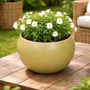 Exclusive Matte Gold <b>Iron</b> Planter Pot | Farmhouse Style Indoor Plant Pot | Eco Friendly Durable <b>Lightweight</b> Customized Capacity - Product Image 3