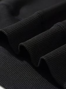 Ensemble de survêtement graphique noir personnalisé : sweat à capuche et pantalon large imprimé, tenue de sport décontractée deux pièces style streetwear - Product Image 5
