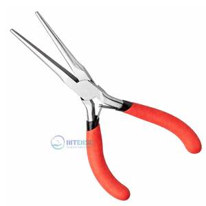 6 Inch Stainless Steel Needle Nose Pliers Precision Long Tapered Smooth Jaw Jewelry Tool <b>Wire</b> Bending <b>Craft</b> Repair Small Object - Product Image 1