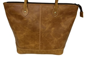 Bolso de Mano de Cuero Genuino de Gran Capacidad para Mujer, Estilo Ejecutivo, Vintage, de Alta Calidad, con Cierre de Cremallera Única - Product Image 5