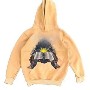 2025 Wholesale Digital Print Camo <b>Zip</b> <b>up</b> Hoodie Acid Wash Sun Faded Washed Oversized Distress <b>Black</b> <b>Hoodies</b> <b>Men</b> - Product Image 1