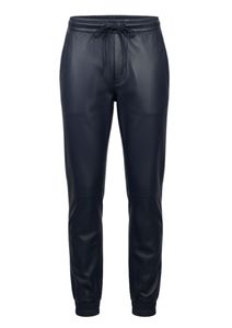 Sweat-shirt à capuche bleu marine pour homme, ensemble décontracté avec fermeture éclair intégrale et pantalon de jogging ajusté - Product Image 5