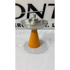 Brûleur d'encens de table haut de gamme Globe en acier inoxydable noir Portoro, sphère dorée brossée, durable - Product Image 4