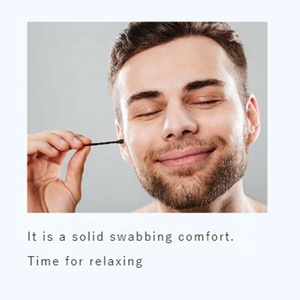 2024 Japón Premium médico desechable en forma de anillo negro bastoncillos de algodón de alta calidad 150p Material de papel de barra de limpieza - Product Image 5