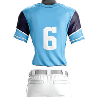 Seragam Baseball Berkualitas Tinggi dengan Cetak Sublimasi 100% Poliester untuk Pakaian Tim Grosir Harga Rendah Desain Unik Unisex