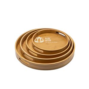 Plateau multifonction moderne en bois naturel, best-seller |   Ensemble de plateaux de service rectangulaires en bois faits à la main et écologiques - Product Image 1