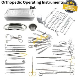 Kit chirurgical général pour la chirurgie orthopédique, ensemble d'instruments opératoires pour les procédures cliniques professionnelles - Product Image 1