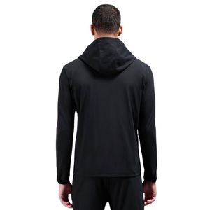 Sweat-shirt à capuche zippé léger pour homme, en jersey actif, tissu respirant pour la gym, l'entraînement et la course à pied - Product Image 2