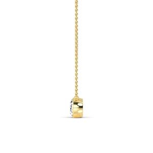 Magnifique pendentif solitaire en diamant de laboratoire ovale de 2,03 carats, or rose 9 carats, bijoux raffinés, cadeau d'anniversaire, surprise - Product Image 6