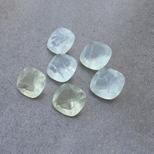 Piedra Preciosa de Prehnita Natural de Calidad AAA+, Corte Facetado, Calibrada, Forma Cuadrada Cojín, Venta al Por Mayor - Product Image 3