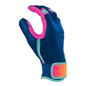 Gants de frappe en cuir PU bleu, rembourrés, fermeture auto-agrippante, unisexe, pour entraînement adulte - Product Image 2