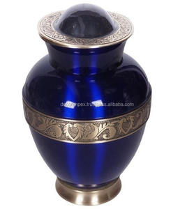 Urna Funeraria Moderna de Metal Morado de Primera Calidad con Diseño de Crucifijo para Servicios Conmemorativos Funerarios - Product Image 6