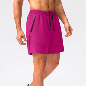 Shorts de course personnalisés avec logo, 100% polyester, pour hommes, shorts de sport d'été, poches zippées, vêtements de sport pour la salle de sport, shorts pour hommes - Product Image 2