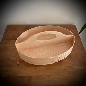 Panier de rangement en bois moderne et écologique, fait main, avec poignées, pour fruits, légumes, jouets, linge, décoration intérieure - Product Image 1