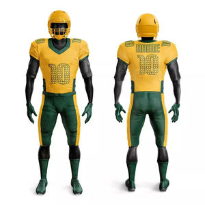 Nouveauté : Ensemble d'uniformes de football américain, imprimé, 100 % polyester, respirant, séchage rapide, haute qualité, unisexe, très demandé - Product Image 1