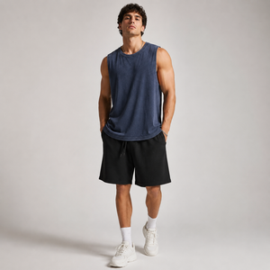 Compression Tank Top Blank Plain <b>No</b> <b>Logo</b> Curved Hem Design Cotton Fabric Wholesale OEM Private Label For Yoga Fitness Soft - Product Image 1