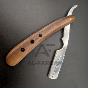Mango de madera Pakka de alta calidad, hoja intercambiable única de acero inoxidable con logotipo personalizado, maquinilla de afeitar para hombres - Product Image 2