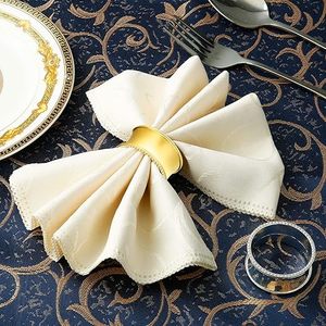 Anneau de serviette en métal de luxe moderne, écologique, vente en gros, minimaliste, spirale argentée, porte-serviettes Lavie Creations pour mariages et banquets - Product Image 5