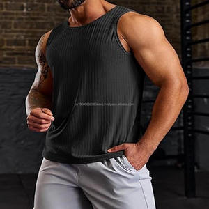 เสื้อกล้ามผู้ชายผ้าฝ้าย 100% ขายส่ง เสื้อกล้ามลำลองสำหรับออกกำลังกาย ฟิตเนส ระบายอากาศได้ดี คุณภาพสูง - Product Image 4