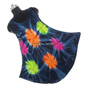 Robe longue élégante et sexy pour filles, style bohème, en rayonne tie-dye, coupe ample et régulière, idéale pour les soirées en boîte de nuit, collection été 2026 - Product Image 5