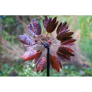 Lámpara Solar LED de Hierro Forjado con Diseño Único, Rotación de 360 Grados, Escultura Cinética con Efecto de Viento Giratorio, Novedad - Product Image 5