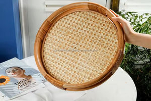 ถาดเสิร์ฟหวายทำมือเป็นมิตรต่อสิ่งแวดล้อมถาดเสิร์ฟสำหรับตกแต่งทนทานน้ำหนักเบายั่งยืนเวียดนาม - Product Image 2