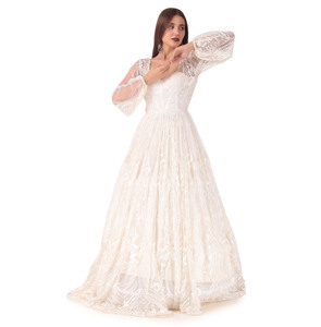Vestidos de Novia de Alta Calidad 2026, Blancos, con Bordado, Lentejuelas y Forro de Satén, para Fiestas, Nuevo Vestido de Novia - Product Image 4
