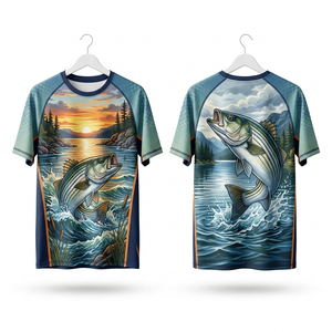 Camiseta de Pesca Personalizada, Sublimada, Manga Larga, Protección UV, Secado Rápido, Transpirable, para Deportes al Aire Libre - Product Image 5