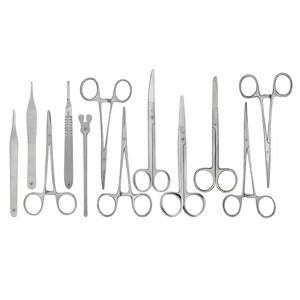 Kit de chirurgie d'extraction dentaire de 13 pièces, instruments chirurgicaux en acier inoxydable avec boîte de stérilisation autoclavable, manuel inclus - Product Image 6