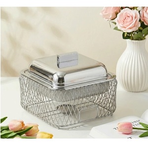 หม้อสี่เหลี่ยมสแตนเลสพร้อมฝาปิด เก็บความร้อน ดีไซน์ทันสมัย - Product Image 1