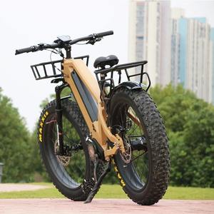 Bicicleta Eléctrica de Montaña con Llantas Gruesas de 26 Pulgadas, 48V 1000W Bafang, 5 Velocidades, Transmisión por Correa, Directo de Fábrica OEM, Alta Calidad - Product Image 2