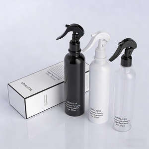 Bouteille pulvérisateur à pompe en plastique PET 370 ml couleur personnalisée - Bouteille en plastique Cosmo vide pour coiffure, nettoyage, impression sérigraphique - Product Image 4