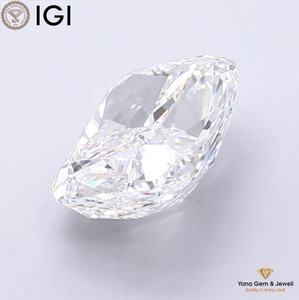 Diamant de laboratoire CVD 3,50 carats certifié IGI, couleur D, clarté VVS2, taille coussin, pour bague de promesse solitaire - Product Image 5