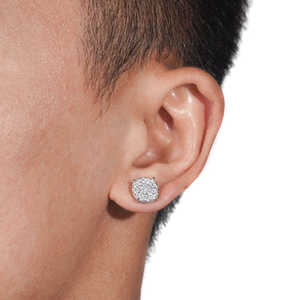 Pendientes de Diamantes de Plata 925 con Baño de Rodio, Diseño Elegante, con Certificado de Autenticidad, para Compromiso y Regalos - Product Image 2