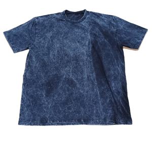 Venta al por mayor 220 GSM Custom Unisex Boxy Fit Acid Wash Camisetas Hombres Vintage Raw Edges Oversize Washed Heavyweight Casual Solid tee - Product Image 6