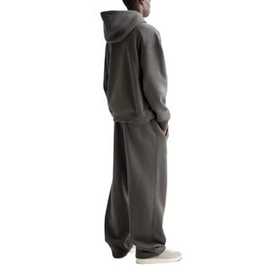 OEM ODM <b>Men</b> Winter Vintage Hooded Oversized <b>Men's</b> <b>Pullover</b> Hoodie Sweatpants Set Cotton Fleece Loungewear Jogger Manufacture - Product Image 4