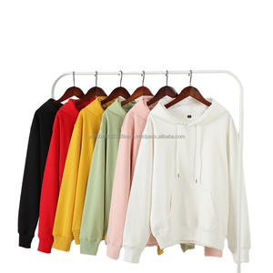 Sweat-shirts à capuche unisexes en coton, polyester et élasthanne mélangés, 600 g, personnalisés, logo personnalisé, sweat-shirt uni - Product Image 1