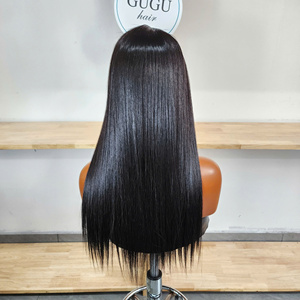 GUGU HAIR Perruque Lace Front en Cheveux Naturels Vietnamiens Bruts Super Double Drawn de 30 Pouces, Couleur Naturelle, Densité 250%, Cheveux Humains Lisses Comme des Baguettes 12A - Product Image 3
