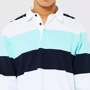 Custom High Quality Fashion <b>Long</b> <b>Sleeve</b> <b>Polo</b> T <b>Shirts</b> Collar Rugby Striped <b>Polo</b> <b>Shirt</b> for <b>Men</b> Sportswear Rugby <b>Polo</b> <b>Shirts</b> - Product Image 2