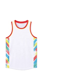 เสื้อบาสเก็ตบอลผู้ชายแบบขายส่ง ปรับแต่งได้ ผลิตจากโพลีเอสเตอร์ ป้องกันแบคทีเรีย แห้งเร็ว ระบายอากาศได้ดี ผ้าตาข่าย ชุดกีฬา ไซส์ใหญ่ - Product Image 6