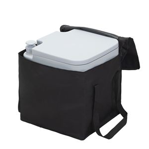 Toilette grise portable avec réservoir de déchets de 5.3 gallons et sac de transport pour bateau de camping RV Produit de bain de qualité - Product Image 2