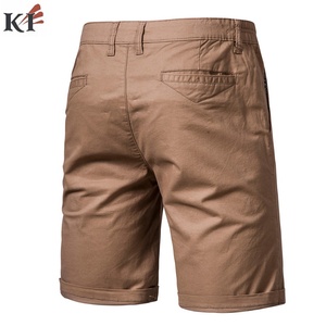 Shorts Bermuda Homme en Coton et Élasthanne Couleur Unie, Taille Mi-Haute Élastique, Style Décontracté, Tissu Tricoté Respirant - Product Image 6