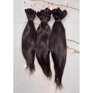 Extensions de cheveux indiens bruts de qualité supérieure, extensions de cheveux indiens en vrac, extensions de cheveux à clipser pour usage quotidien, cheveux humains légers et confortables à porter - Product Image 1
