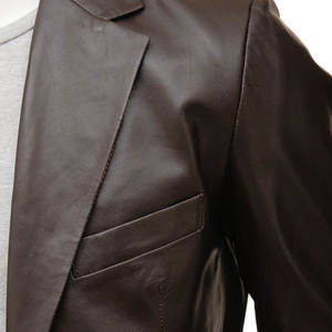 เสื้อแจ็คเก็ตหนังแท้คุณภาพสูงสำหรับผู้ชาย ปี 2026 สีดำ สไตล์ไฮสตรีท สำหรับฤดูหนาว - Product Image 3