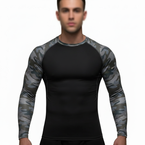 Hot Selling Sublimated <b>Compression</b> <b>Shirt</b> Slim Fit Rash Guard Long Sleeves Sublimated Design Bjj Rashguard - Product Image 5
