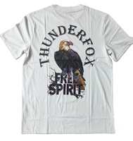 T-shirt décontracté pour homme, coupe classique, col rond, manches courtes, tricoté, teint en fil, uni, 100 % coton, respirant, séchage rapide, impression sérigraphique
