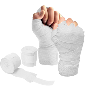 Custom Cotton Elastic Boxing Hand Wraps Adjustable Wrist Support MMA <b>Gym</b> Training Wraps Professional - Product Image 3
