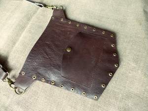 Handcrafted Leather Barber Scissor <b>Pouch</b> Professional Salon Stylist Tool Bag Holster With Waist Strap LBSH-0016 - Product Image 2