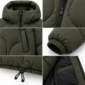 Veste d'hiver streetwear personnalisée, imperméable, respirante et légère, fabrication professionnelle OEM, prix raisonnable, pour hommes, 100% coton - Product Image 5